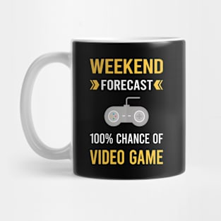 Weekend Forecast Video Games Game Gaming Gamer Mug